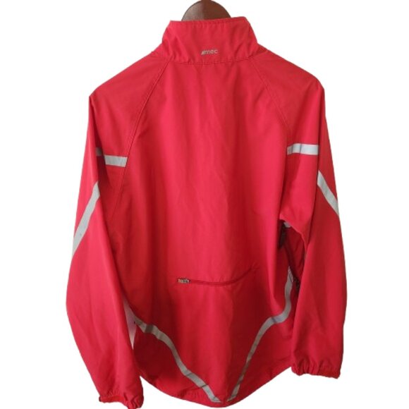 MEC Men’s Medium Red Cycling Jacket with Reflective Stripes - Picture 4 of 11